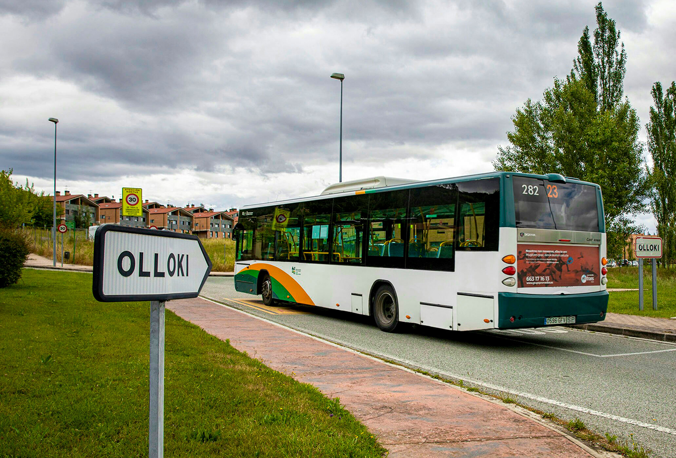 Fotografía Autobús Olloki-Pamplona